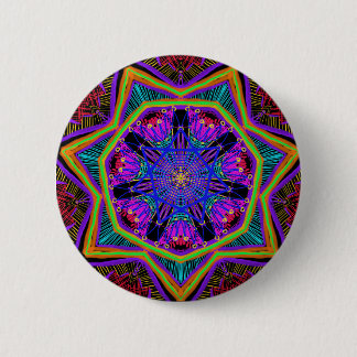 Badge Rond 5 Cm Magnifique motif Mandala