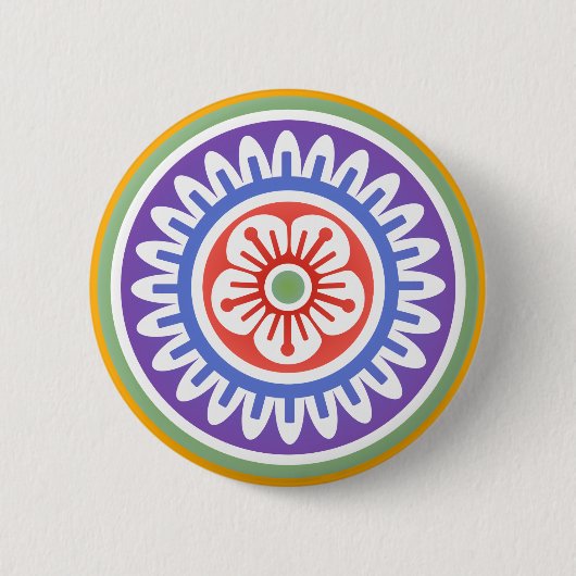 Badge Rond 5 Cm Mah Jongg One Dot 01 Button (Devant)