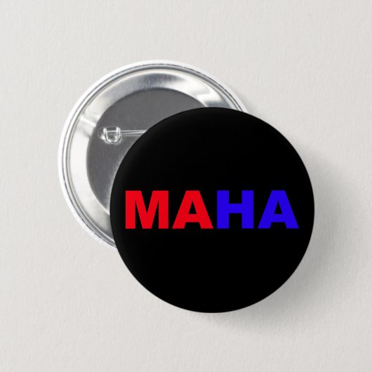 BADGE ROND 5 CM MAHA (Devant & derrière)