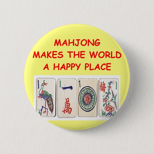 Badge Rond 5 Cm mahjong (Devant)