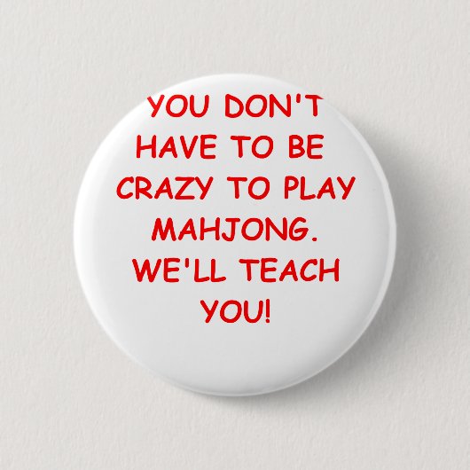 Badge Rond 5 Cm mahjong (Devant)