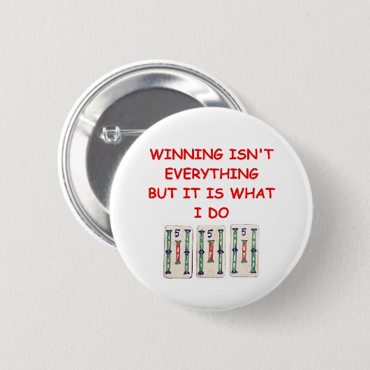 BADGE ROND 5 CM MAHJONG (Devant & derrière)