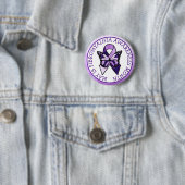 Badge Rond 5 Cm Mai est Fibromyalgia Butterfly Awareness Mois (En situation)
