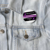 Badge Rond 5 Cm Mai est le bouton Mois de sensibilisation Fibromal (En situation)
