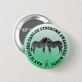 Badge Rond 5 Cm Mai est le syndrome Ehlers-Danlos Button du mois (Devant & derrière)