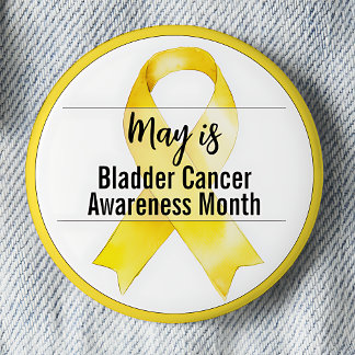 Badge Rond 5 Cm Mai Mois de sensibilisation au cancer de la vessie