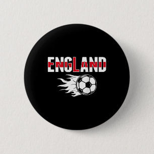 Badge Rond 5 Cm Maillot de fans de football d'Angleterre - Pied de