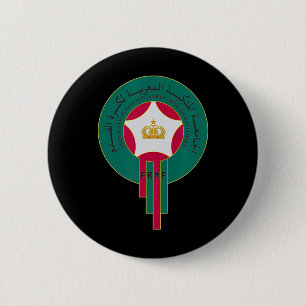 Badge Rond 5 Cm Maillot de football marocain Maroc Footbyll Drapea