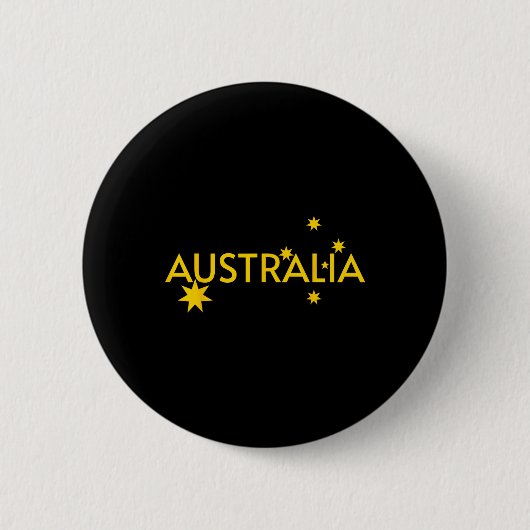 Badge Rond 5 Cm Maillot Drapeau Australie (Devant)