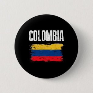 Badge Rond 5 Cm Maillot drapeau Colombie Équipe de football colomb