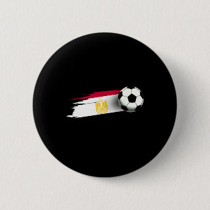 Badge Rond 5 Cm Maillot du drapeau de l'Égypte Équipe de football