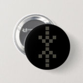 Badge Rond 5 Cm Main de pixel de bouton d'Eris (Devant & derrière)
