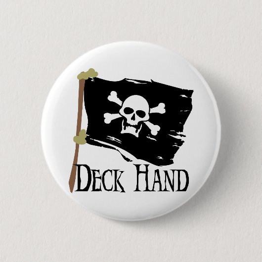 Badge Rond 5 Cm Main de plate-forme de jolly roger (Devant)