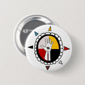 Badge Rond 5 Cm Main de Thunderers (Devant & derrière)