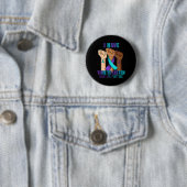 Badge Rond 5 Cm Main J'Ai Le Temps D'Écouter La Prévention Du Suic (En situation)