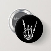 Badge Rond 5 Cm Main osseuse de roche (Devant & derrière)
