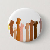 Badge Rond 5 Cm Mains augmentées (Devant)