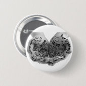 Badge Rond 5 Cm Mains de bouton de soutien seulement (Devant & derrière)