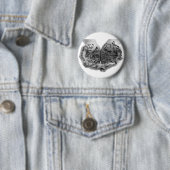 Badge Rond 5 Cm Mains de bouton de soutien seulement (En situation)