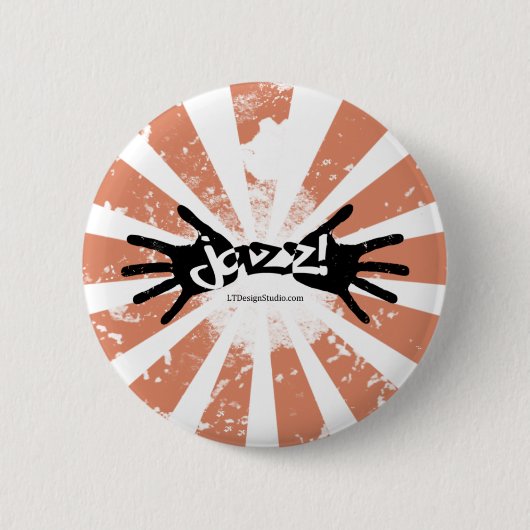 Badge Rond 5 Cm Mains de jazz - bouton (Devant)