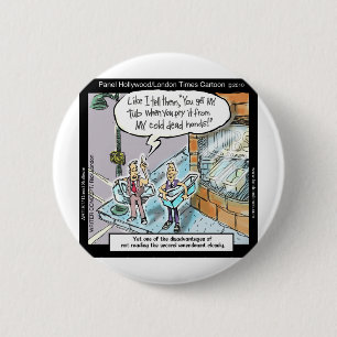 Badge Rond 5 Cm Mains Propres Froides Avec Armes Cadeaux Drôles &