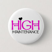 Badge Rond 5 Cm Maintenance élevée (Devant)