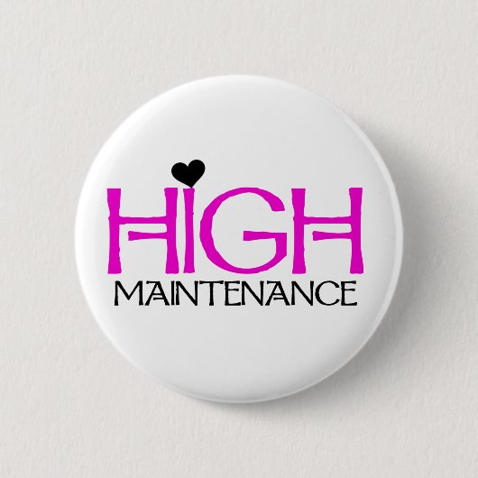 Badge Rond 5 Cm Maintenance élevée (Devant)