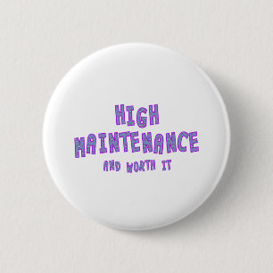 Badge Rond 5 Cm Maintenance élevée et en valeur elle
