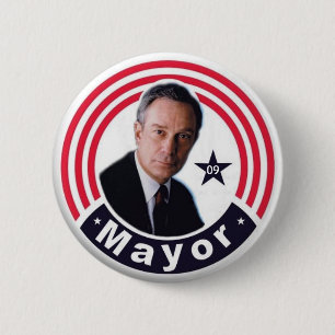 Badge Rond 5 Cm Maire 2009 Bloomberg Button