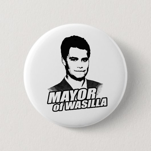 BADGE ROND 5 CM MAIRE OF WASILLA (Devant)