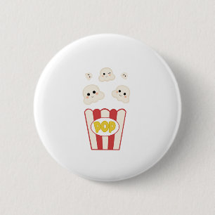 Badge Rond 5 Cm Maïs éclaté mignon de Kawaii