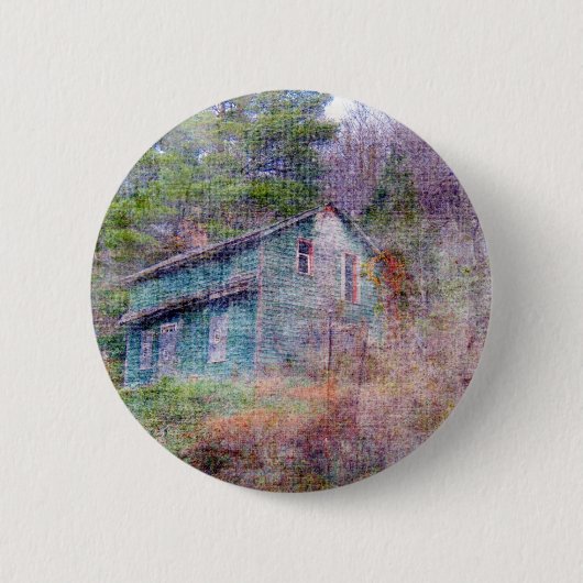 Badge Rond 5 Cm Maison abandonnée (Devant)