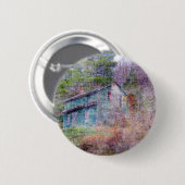 Badge Rond 5 Cm Maison abandonnée (Devant & derrière)