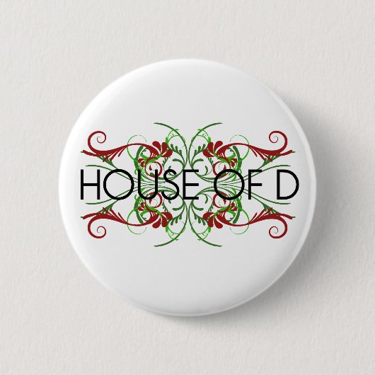 Badge Rond 5 Cm maison de logo de d (Devant)