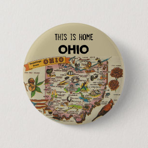Badge Rond 5 Cm Maison de l'Ohio