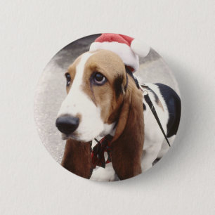 Badge Rond 5 Cm Maison de Noël