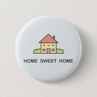 Badge Rond 5 Cm Maison Douce Maison