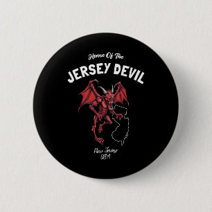 Badge Rond 5 Cm Maison du Diable du Jersey New Jersey États-Unis C