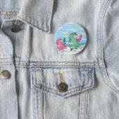 Badge Rond 5 Cm Maison-Souris Designs® (En situation)