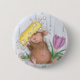 Badge Rond 5 Cm Maison-Souris Designs® - bon amusement propre