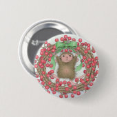 Badge Rond 5 Cm Maison-Souris Designs® - goupilles (Devant & derrière)