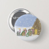 Badge Rond 5 Cm Maison-Souris Designs® - goupilles (Devant & derrière)