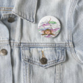 Badge Rond 5 Cm Maison-Souris Designs® - goupilles (En situation)