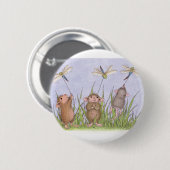 Badge Rond 5 Cm Maison-Souris Designs® - goupilles (Devant & derrière)