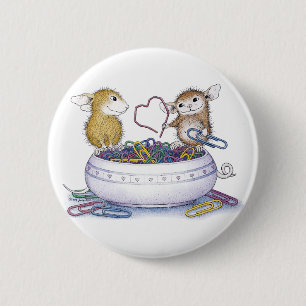 Badge Rond 5 Cm Maison-Souris Designs® - goupilles