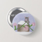 Badge Rond 5 Cm Maison-Souris Designs® - goupilles (Devant & derrière)