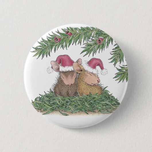 Badge Rond 5 Cm Maison-Souris Designs® - goupilles (Devant)