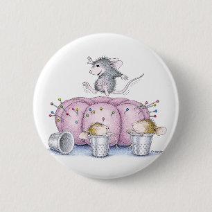 Badge Rond 5 Cm Maison-Souris Designs® - goupilles