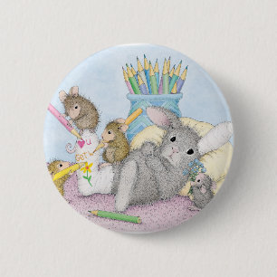 Badge Rond 5 Cm Maison-Souris Designs® - goupilles