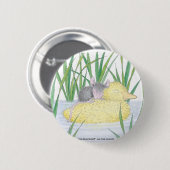 Badge Rond 5 Cm Maison-Souris Designs® - goupilles (Devant & derrière)